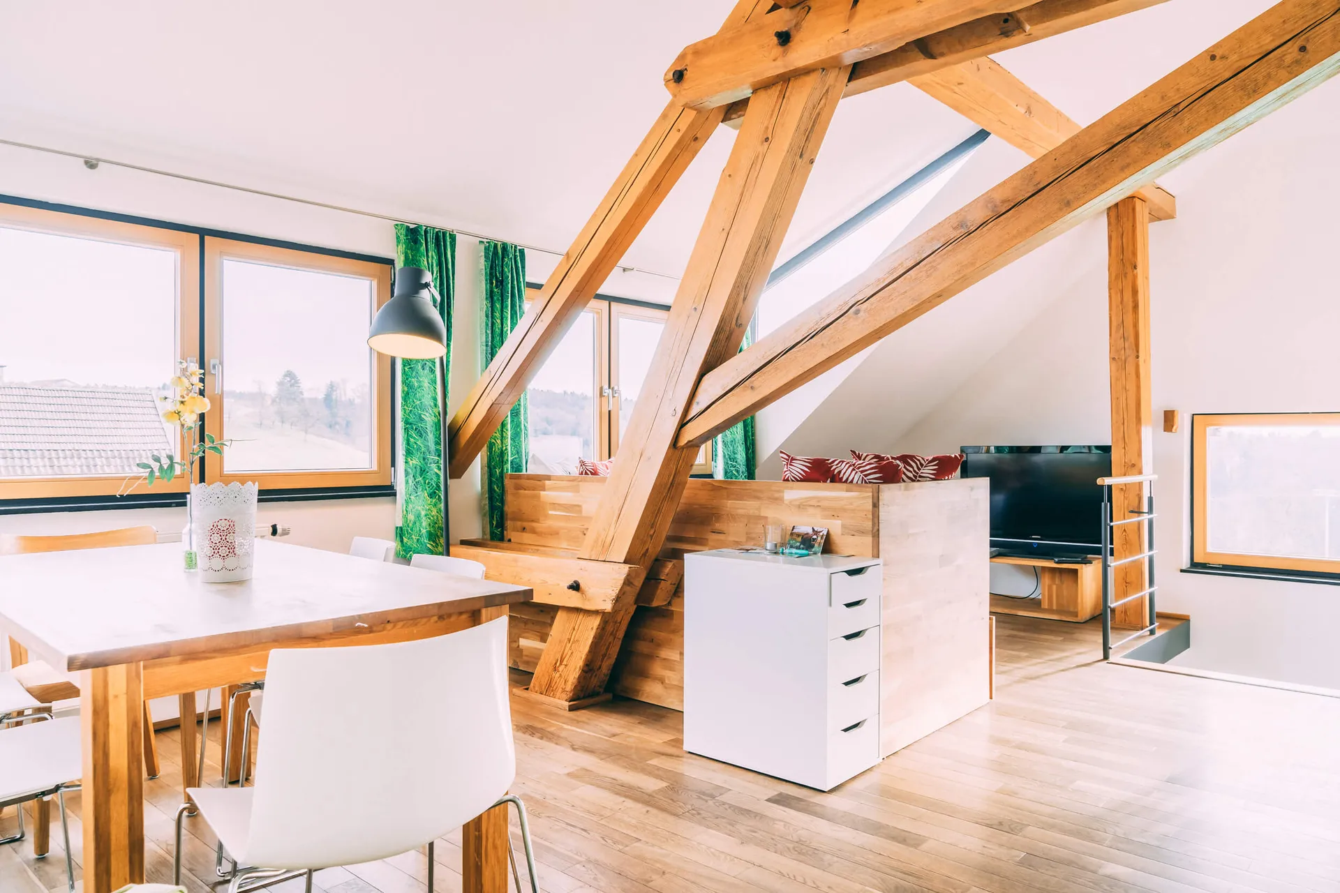 Pohled: Rekreační apartmán u Bodamského jezera: Panoramasuite | Gut Hügle