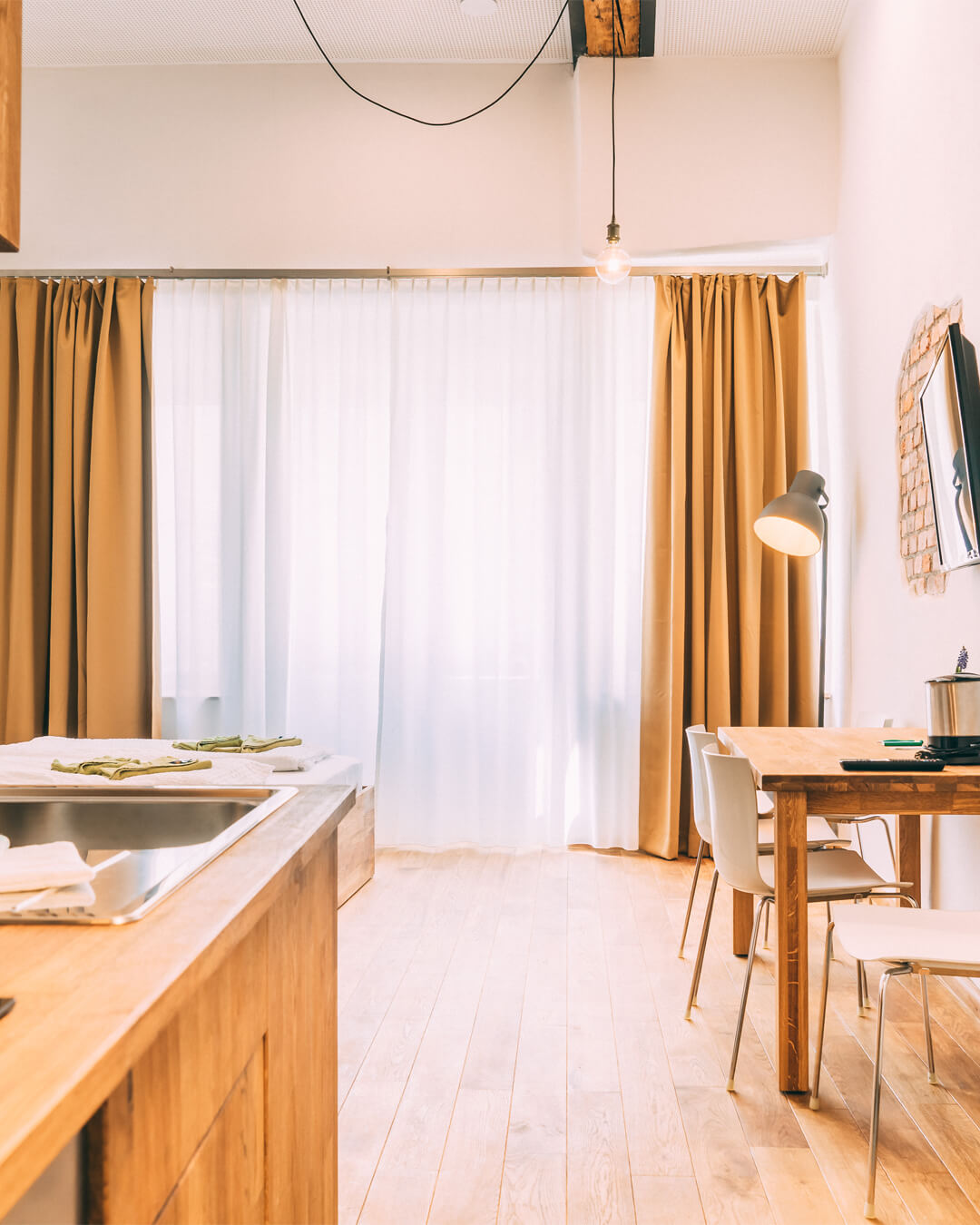Obývací část rekreačního apartmánu Gut Hügle