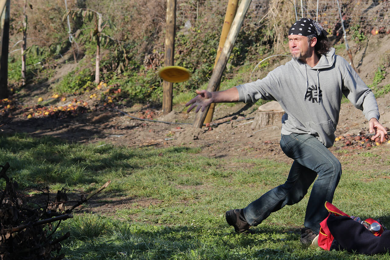 Pohled: Discgolf na zážitkovém statku Gut Hügle v Ravensburgu